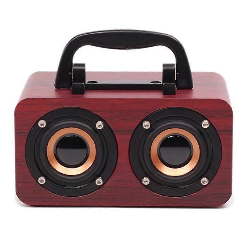 20CB Wireless Stereo Retro Speakers Portable Bluetooth Vintage Speakers with Powerful Sound TF Card for Kitchen Bedrooms