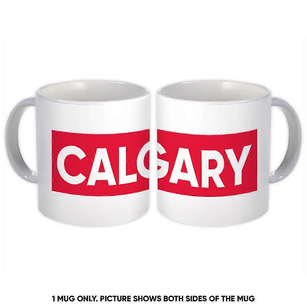 Gift Mug: Calgary Canada Red