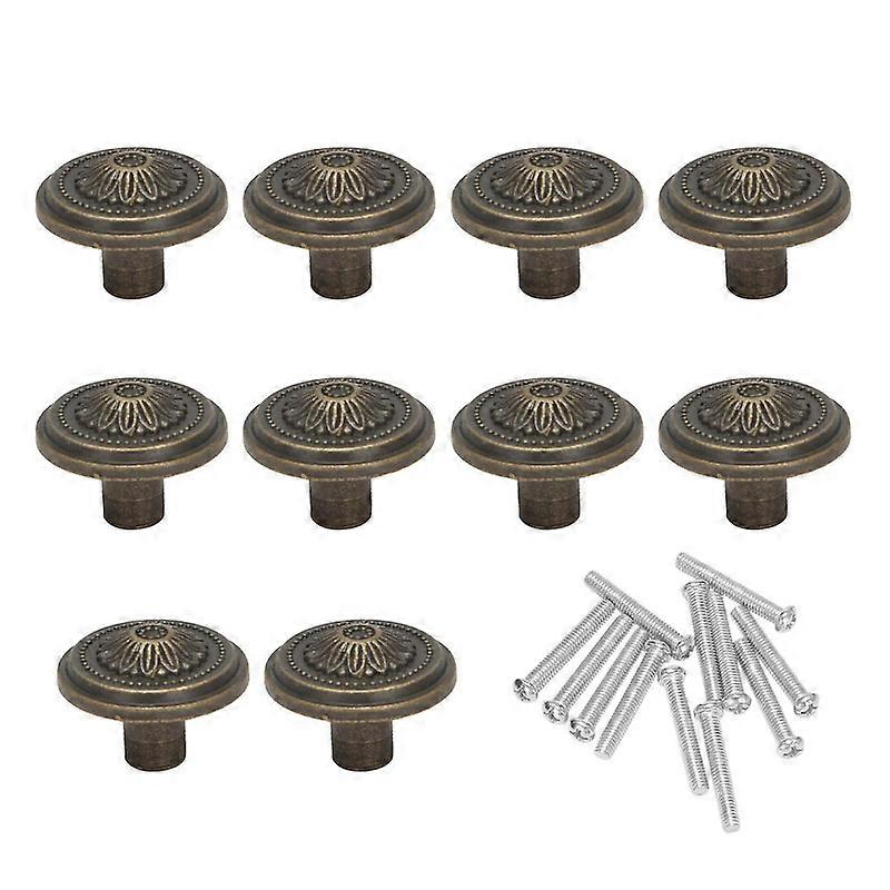 Cabinet Knobs Vintage Cabinet Knobs Drawer Knobs Retro Door Knob 10 Pieces Dresser Knobs Set Made Yalo