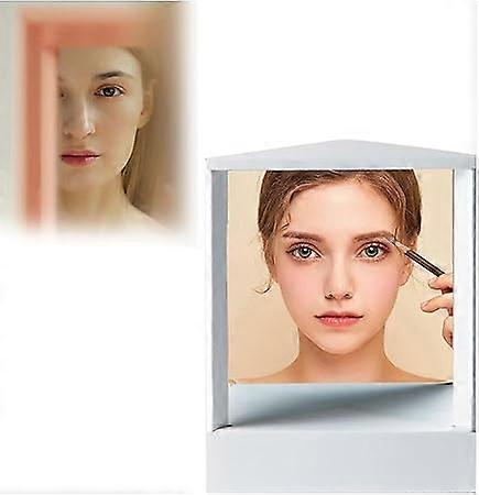 Non Reversing Cosmetic Stand Mirror True Reflection Vanity Makeup Mirror