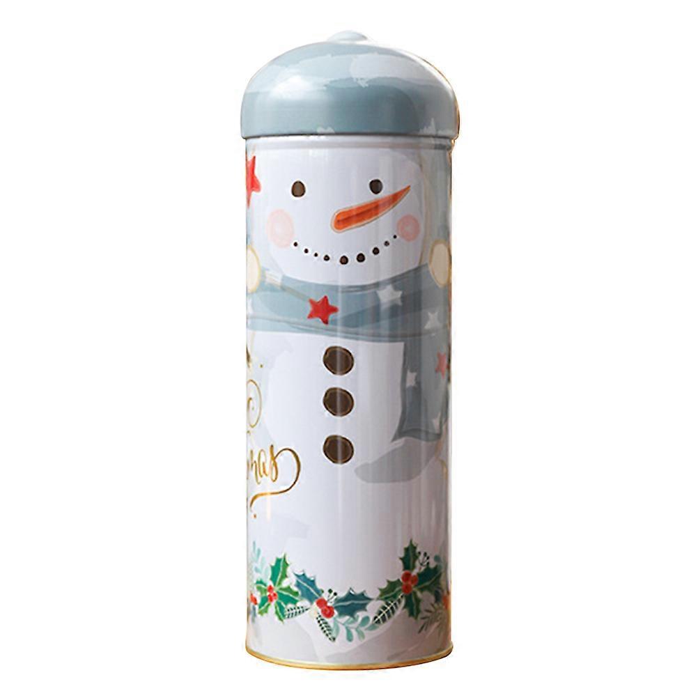 1pc Creative Tinplate Boxes Adorable Candy Jars Christmas Theme Cookie Boxes