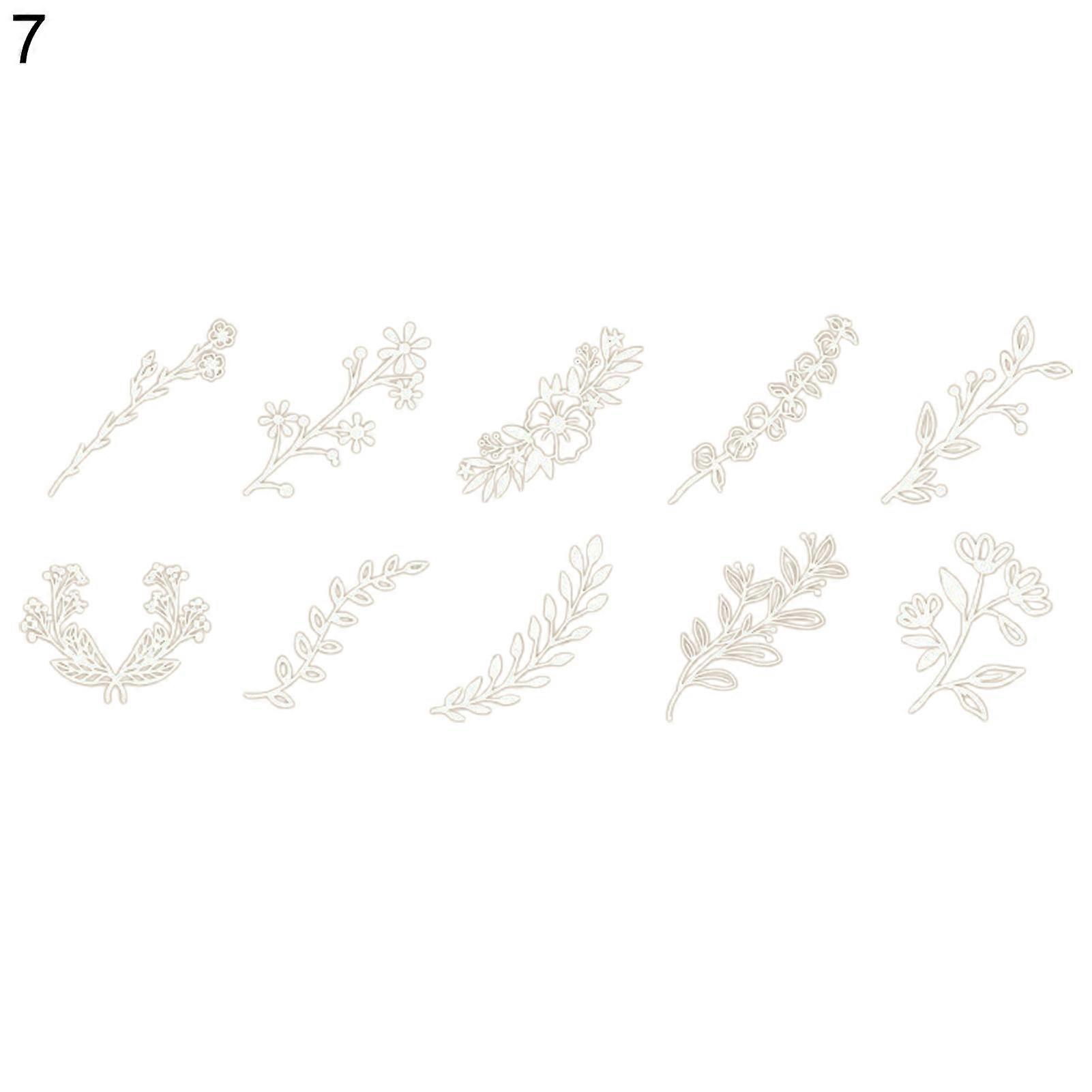 10Pcs/Set Scrapbooking Pad Lace Pattern Easy to Use Lightweight Craft Material Journaling Paper for Home