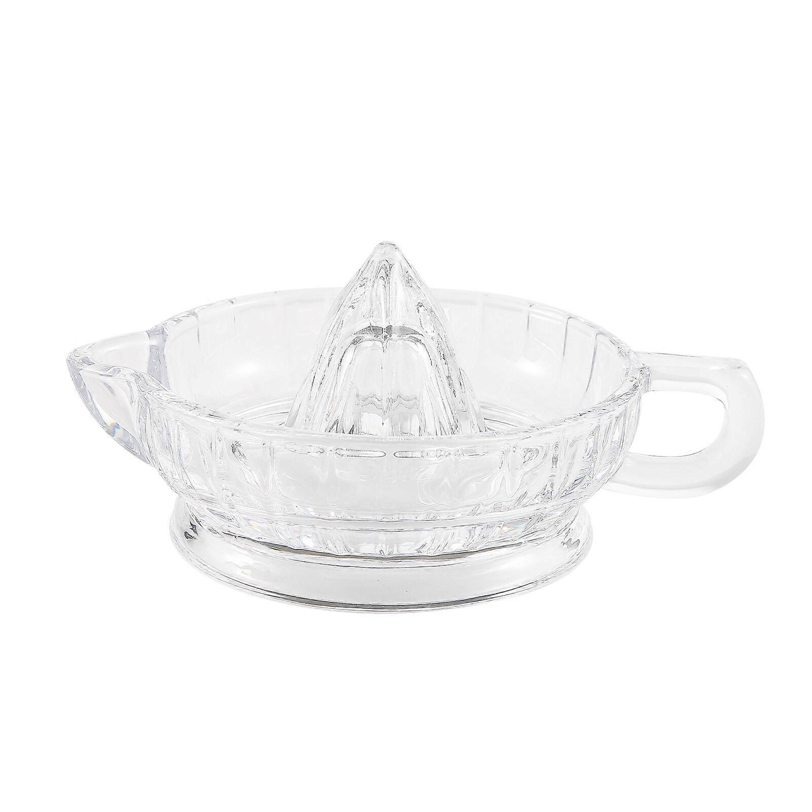 100% New Upgraded Citrus Fruit Juicer Orange Lime Lemon Squeezer Transparent Picnic Camping Glass Multipurpose Durable Manual Extractor