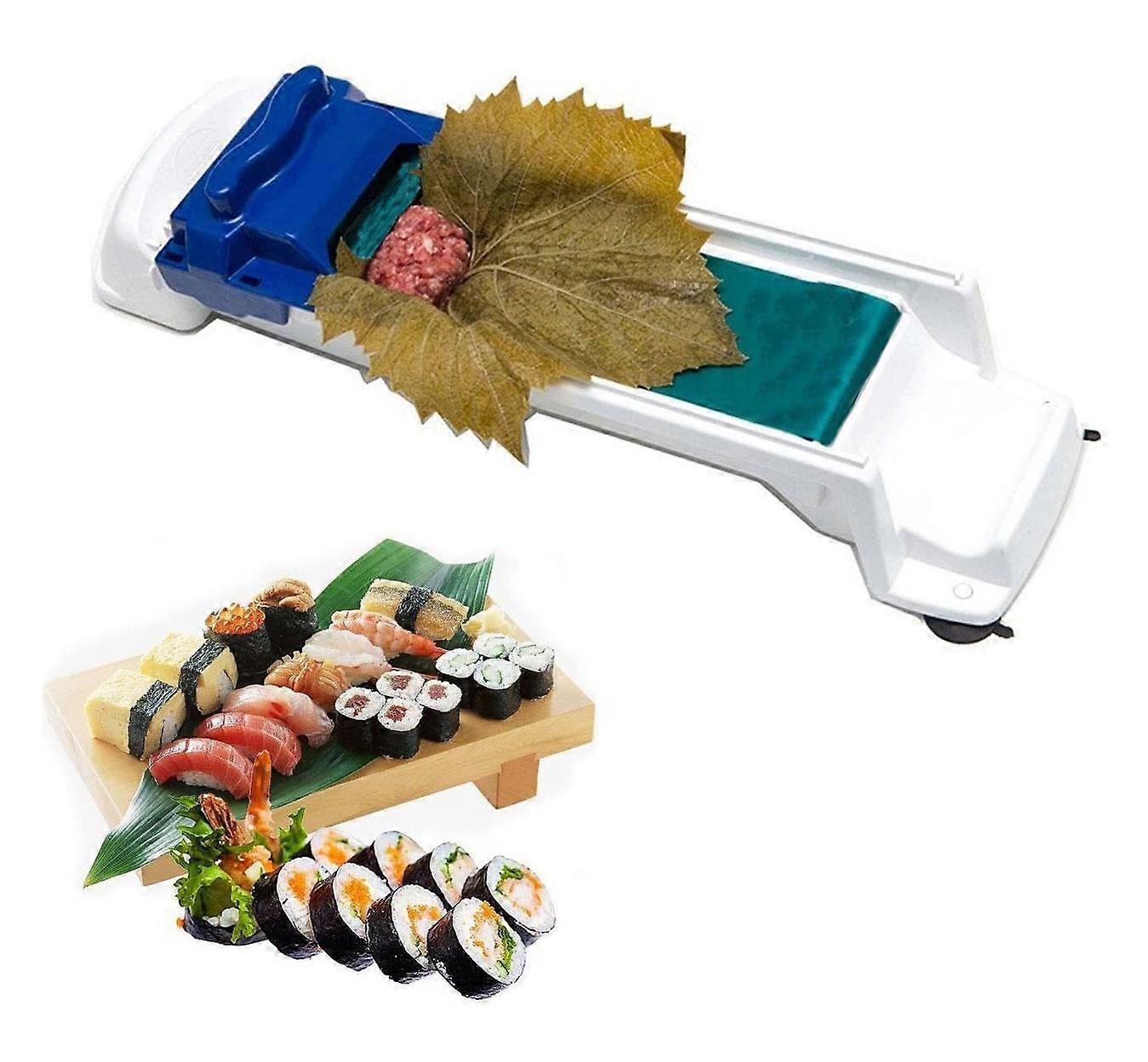 DIY Sushi Roller Kit for Beginners and Children - Easy-to-Use Home Kitchen Sushi Maker with Step-by-Step Guide and Recipes Included