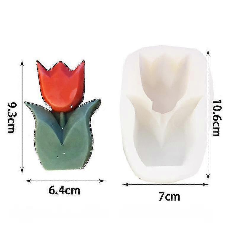 Büyük şakayık Lotus Lale Çiçek Mum Kalıbı El Yapımı Sabun Aromaterapi