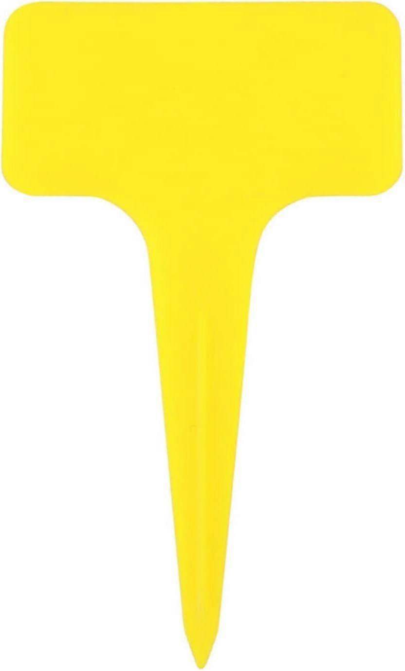 20PCS Yellow T Shape Garden Labels - Thickened Plant Tags for Classification and Sorting