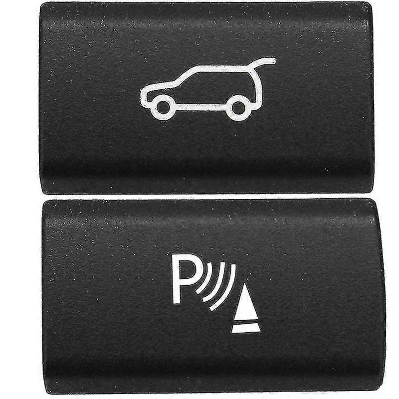 2 Pcs Switch Button Cover For X5 E70 2006-13 X6 E71 2008-14 : 1 Pcs Parking Radar Sensor & 1 Psc Ta