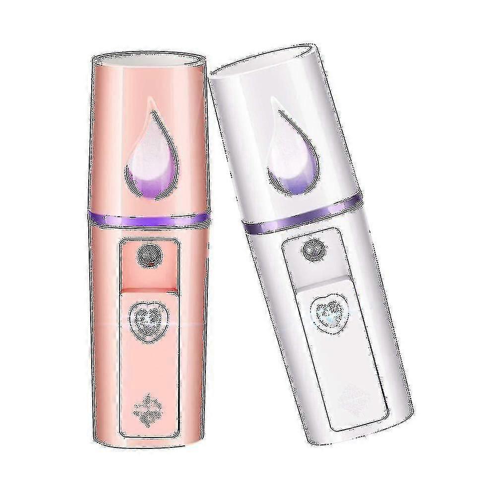 Portable Mini Face Mist Steamer Handy Mist Sprayer With Mirror Design Moisturizing And Hyd
