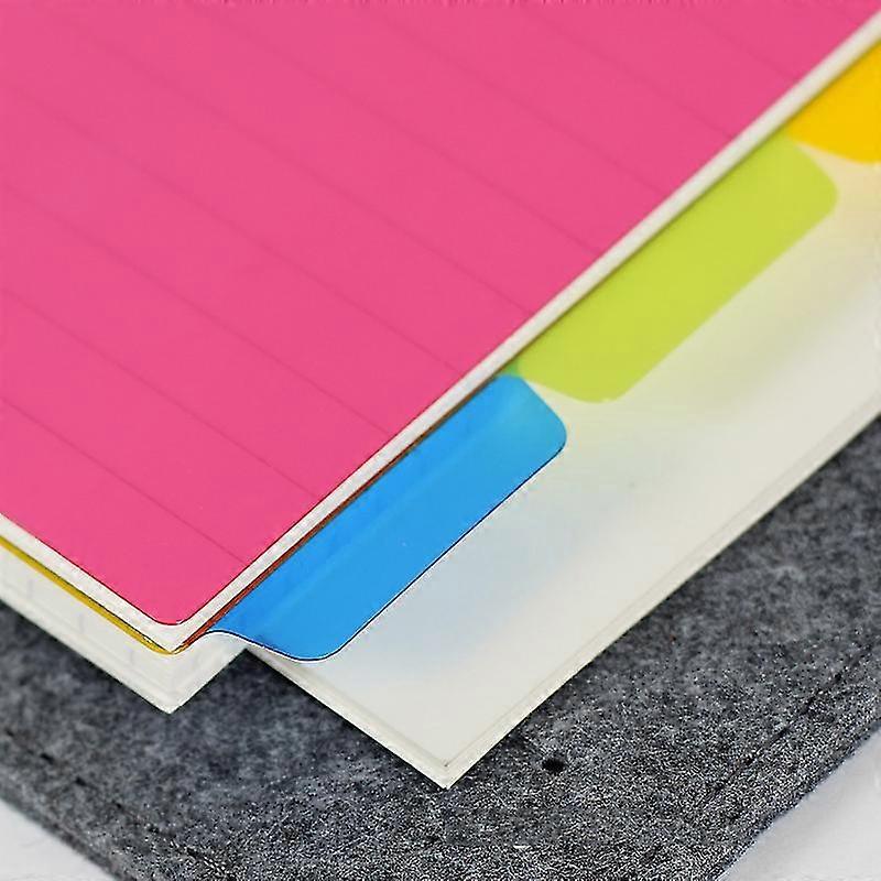 Nine-hole Loose-leaf Refill Interleaf Paper, B5 Plastic Index Separator, Horizontal Style, Five Colors Per Set