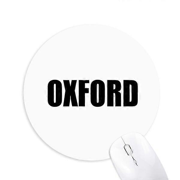 Oxford Britain City Name Round Non-Slip Rubber Mousepad Game Office Mouse Pad