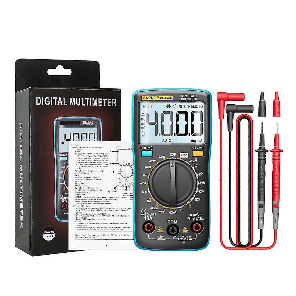 Multimeter AC/for DC Voltage Current Resistance Capacitance Frequency Testers