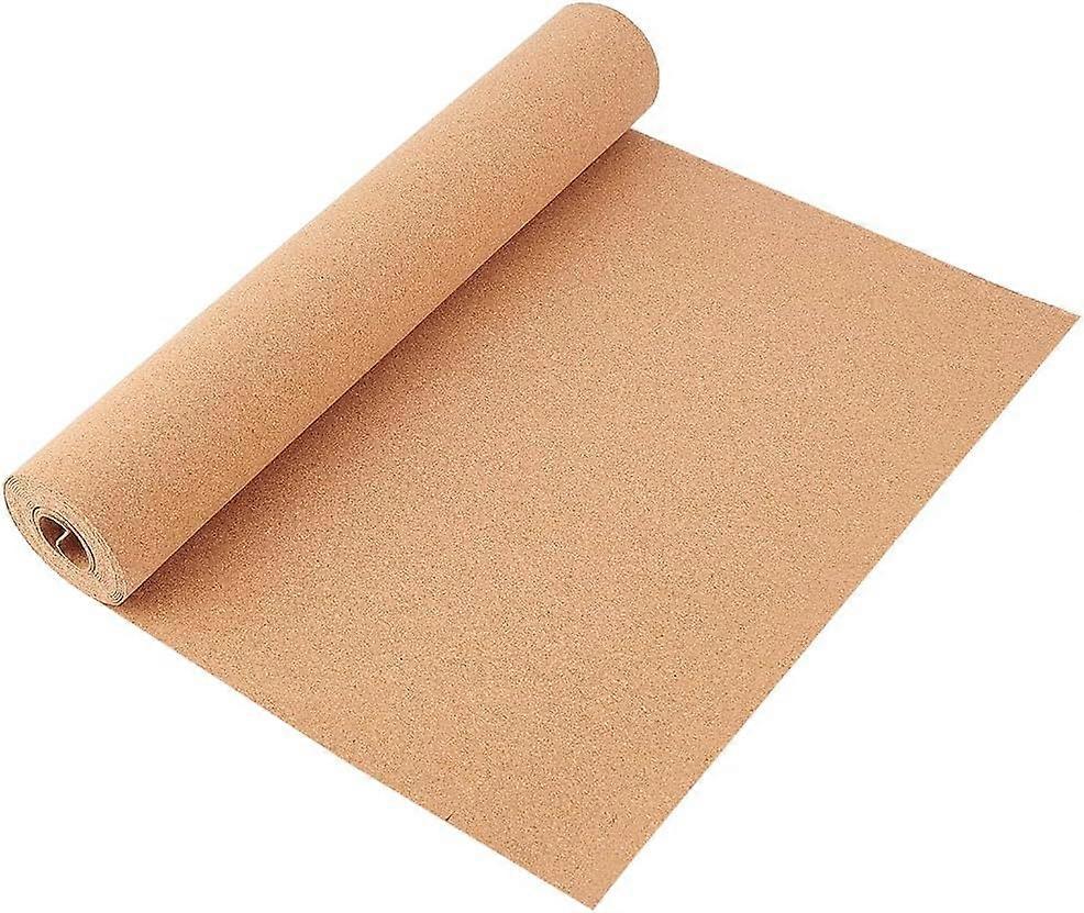 137.8x15.7 Inch Cork Board Roll 1mm Thick Rectangular Natural Cork Piece Cork Sheet Roll for Bulletin Boards Wall Decorations DIY Crafts
