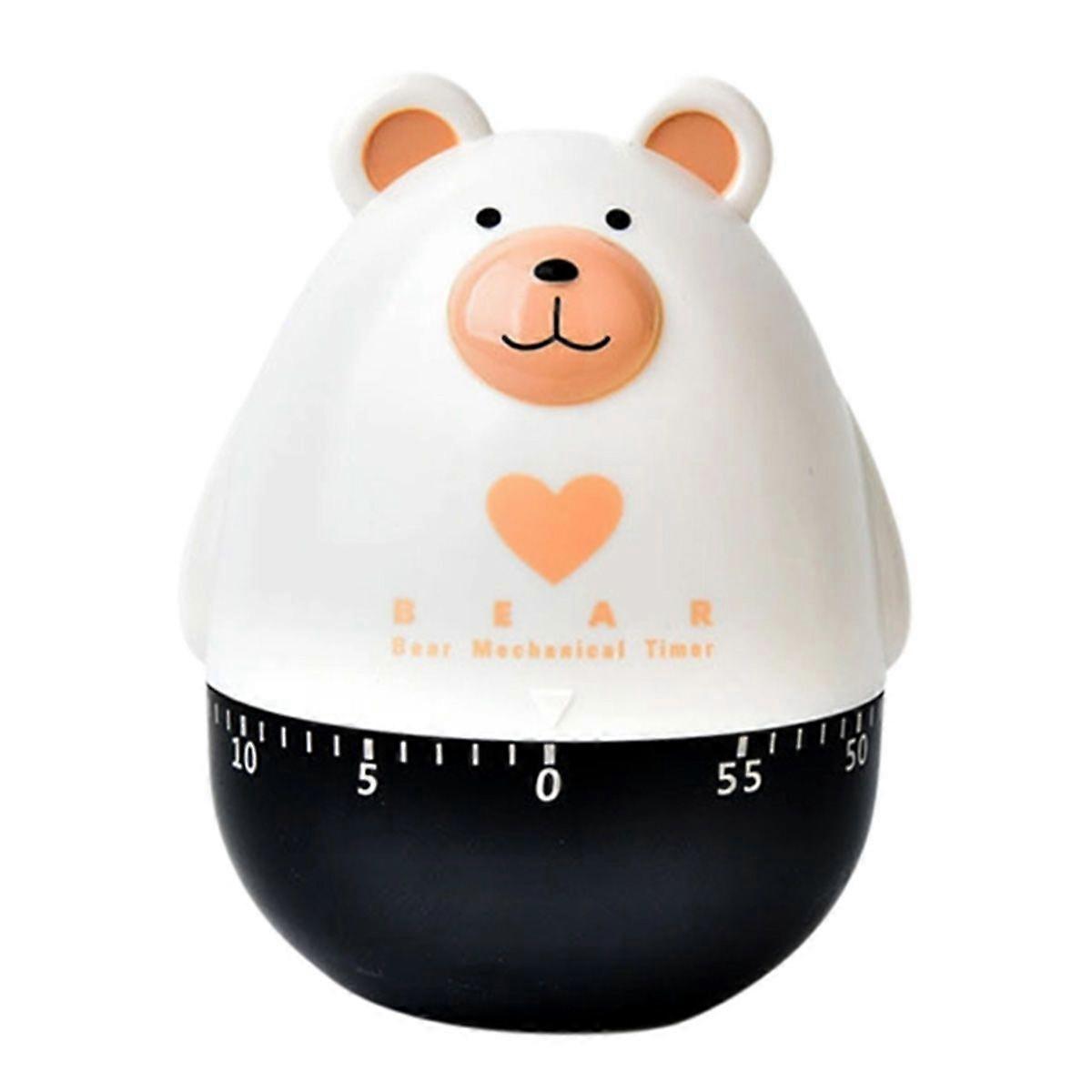 Lovely Cartoon Bear Mechanical Timers 60 Minutes Machinery Kitchen Gadget Cooking Timer Clock Loud Alarm Counters Manual Timer