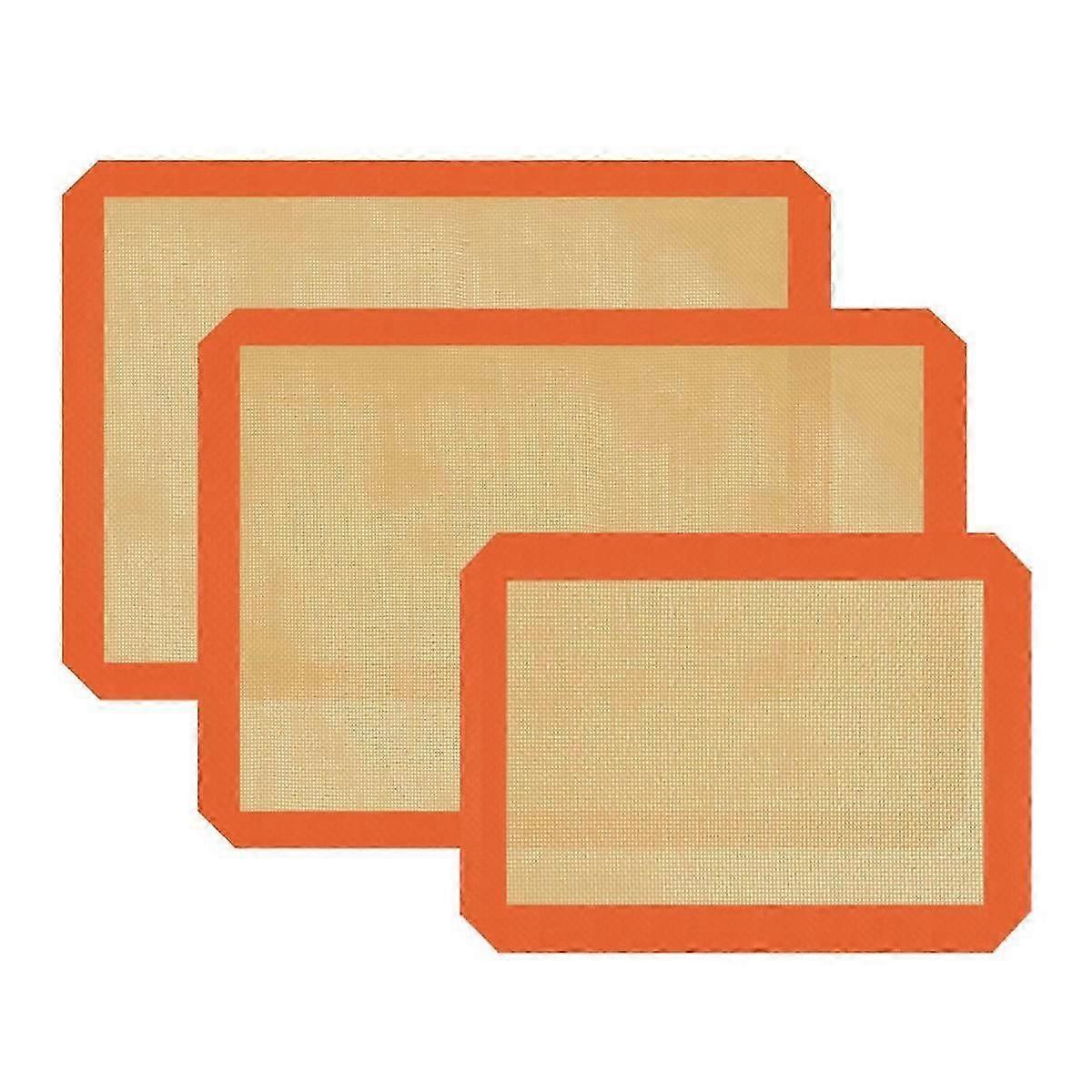Silicone Baking Mat Set of 3, Silicone Baking Mats Cookie Sheet, Non-Stick Mats suitable for Baking suitable for Maki