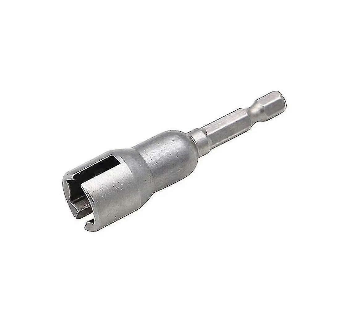 Jinyi Nut Driver Set, Slot Nuts Bit Socket Wrenches Tools ,hex Shank Steel S Bits For Panel Nuts Screws Eye Bolt (2pcs, Silver)