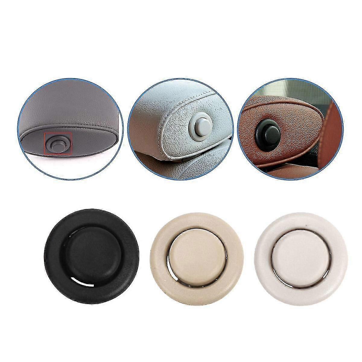 5220 7251 368-1 Car Rear Headrest Button Switch For 3 5 Series E90 F10 F11 F18 2005-2016 Black