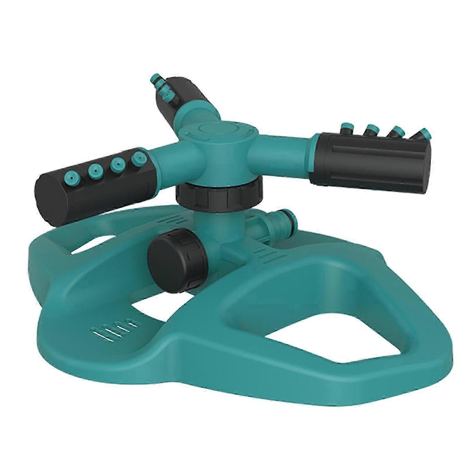 360-Degree Rotating Lawn Sprinkler with 3 Arm Large Area Coverage Adjustable Universal Easy to Install Patio Garden Water Sprinkler Jikaix