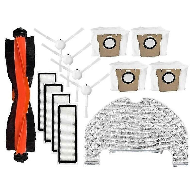 互換性のあるXiaomi X10 / B102glロボット掃除機メインサイドブラシHepaフィルターモップクロスダストバッグ交換用スペアパーツ