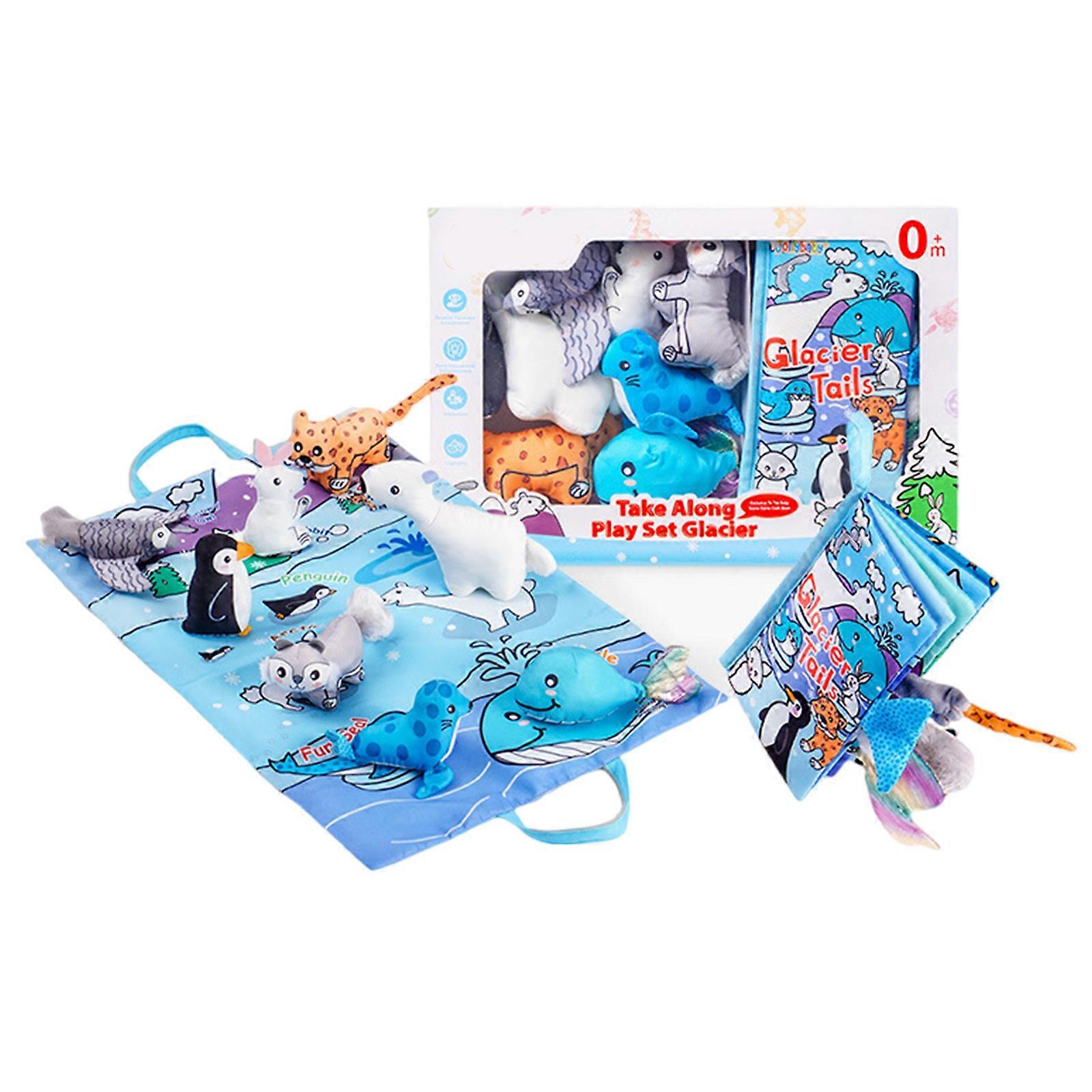 Kehityskirjat vauvoille/vauvoille Käytännönläheinen ja ilmaisukykyinen harjoittelu Hauska rypistyvä vauvakirja useilla vinkujilla