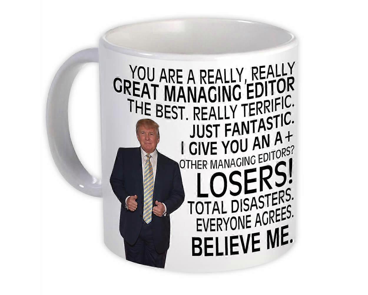 Managing Editor Gift Funny Trump : Mug Professions
