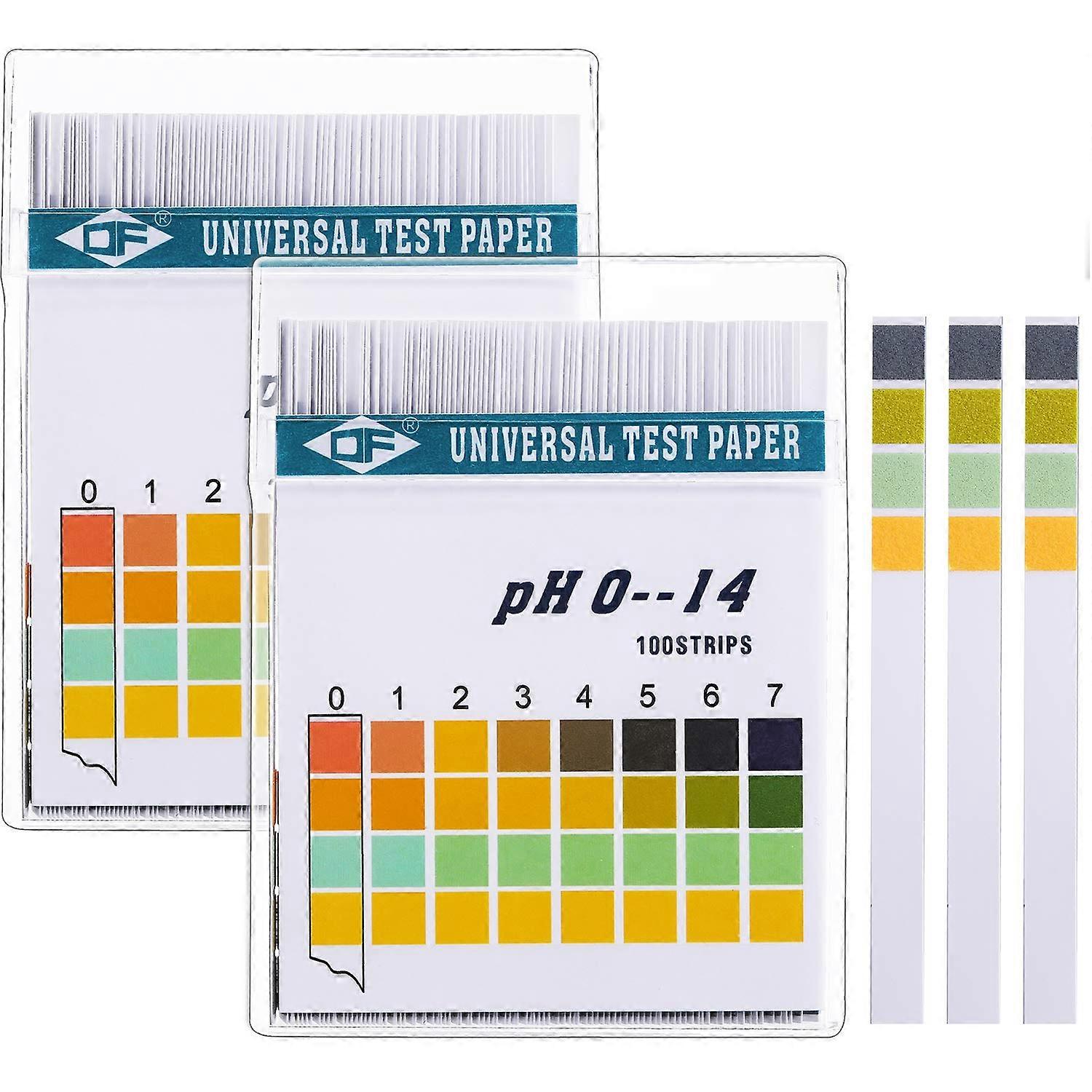 pH test strips, 0-14, body acid-base levels