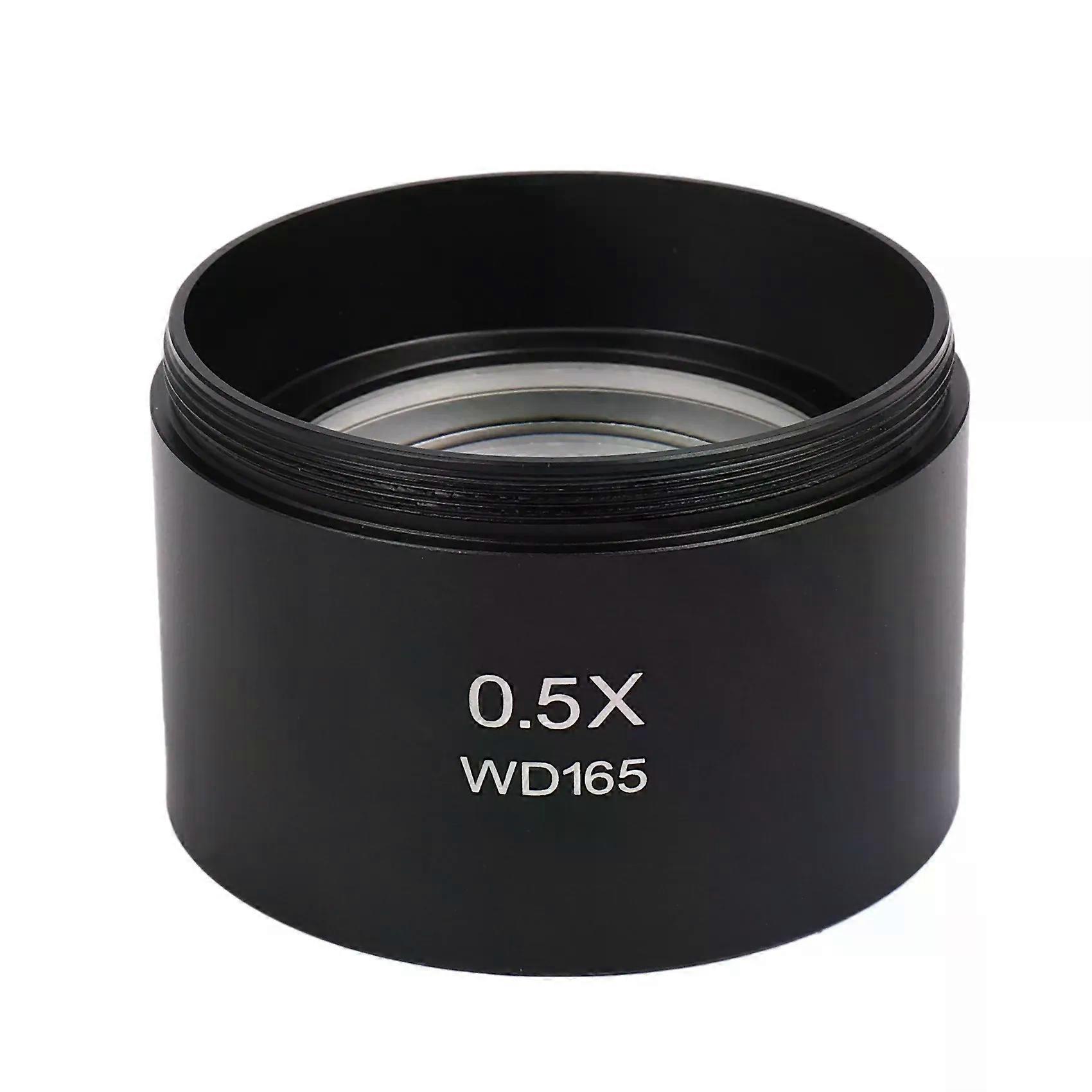 WD165 0.5X Microscope Stereo Objective Barlow Lens with 1-7/8 Inch Mounting Thread (M48Mm)