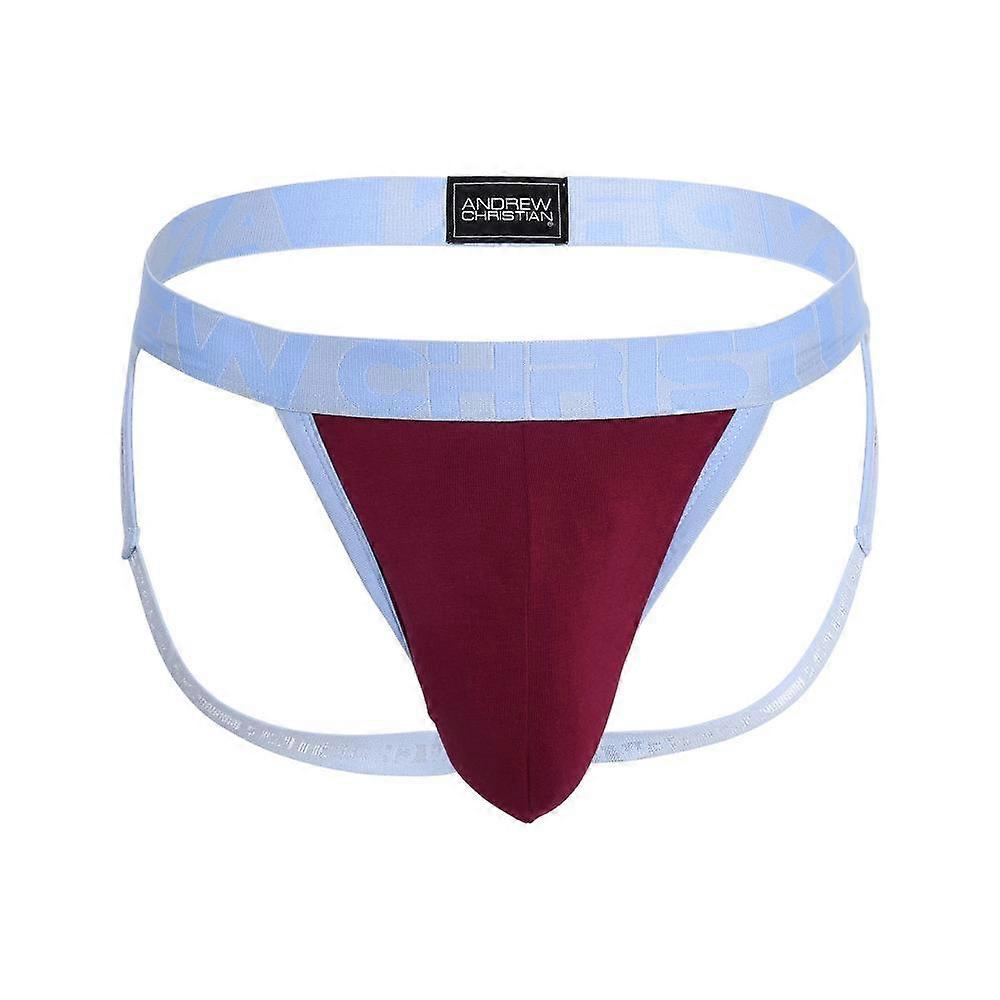 Andrew Christian BULGE C-Ring Jock Burgundy | Men's Underwear | Men's Jockstrap