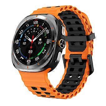 Kalebol Ocean zweifarbiges Silikonarmband für Samsung Galaxy Watch Ultra 47 mm