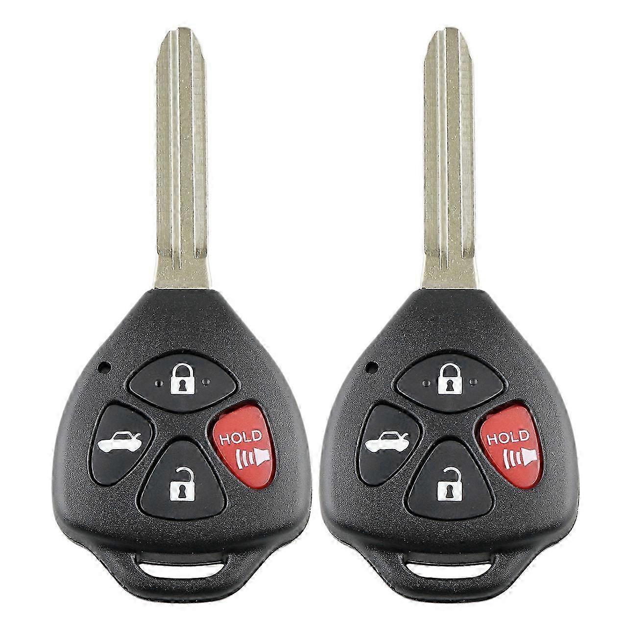 2 X Remote Car Key Fob Shell Case For 2007 2008 2009 2010 2011