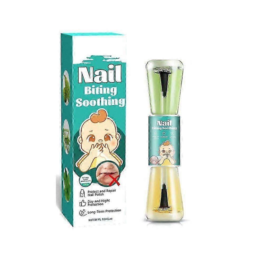 Anti Nail Biting Polish - Stop Biting Nails - Nail Biting Prevention - Stop Nail Repair Clear Varnish - Discourages Nail Biting & Thumb Sucking For Ki