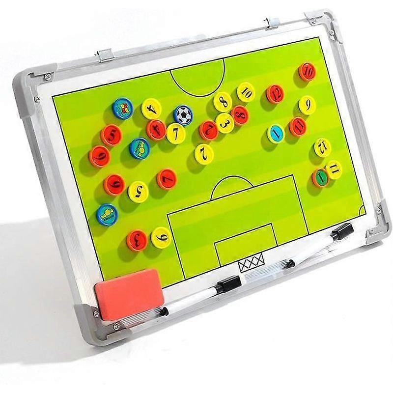 Football Tactic Board - ZGEER - Foldable and Portable - Magnetic Marker - Dry Erase - Black