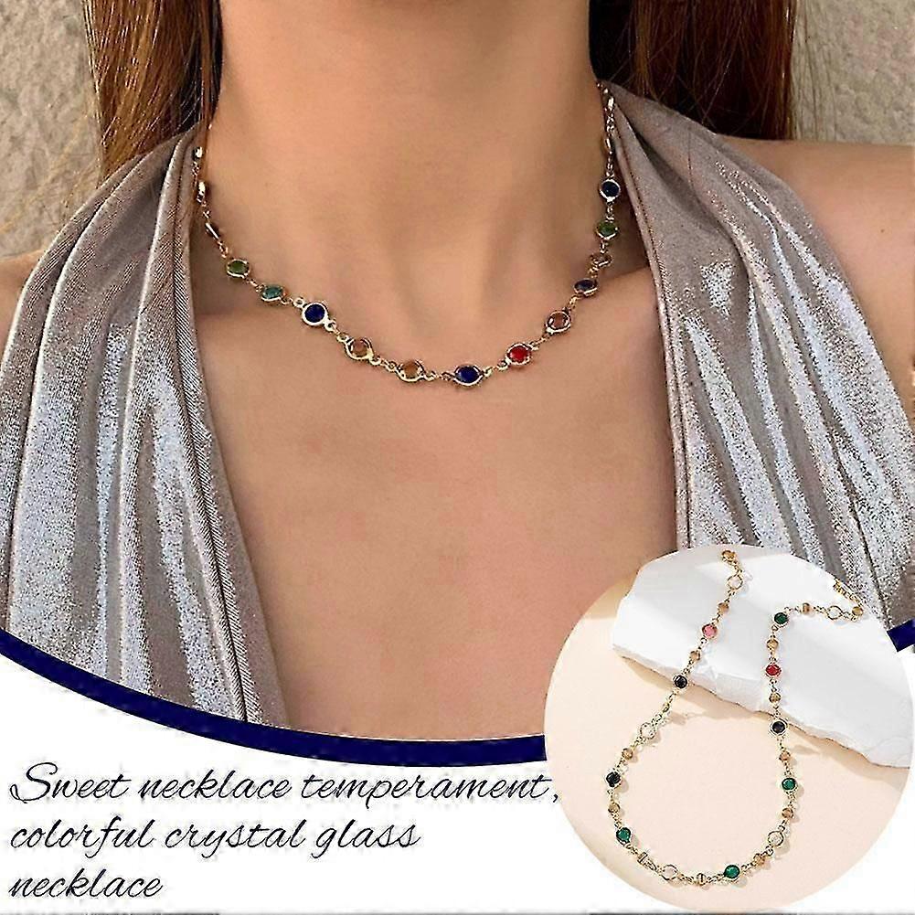 Collier en verre teinté Temperament Haute couture Allround Match