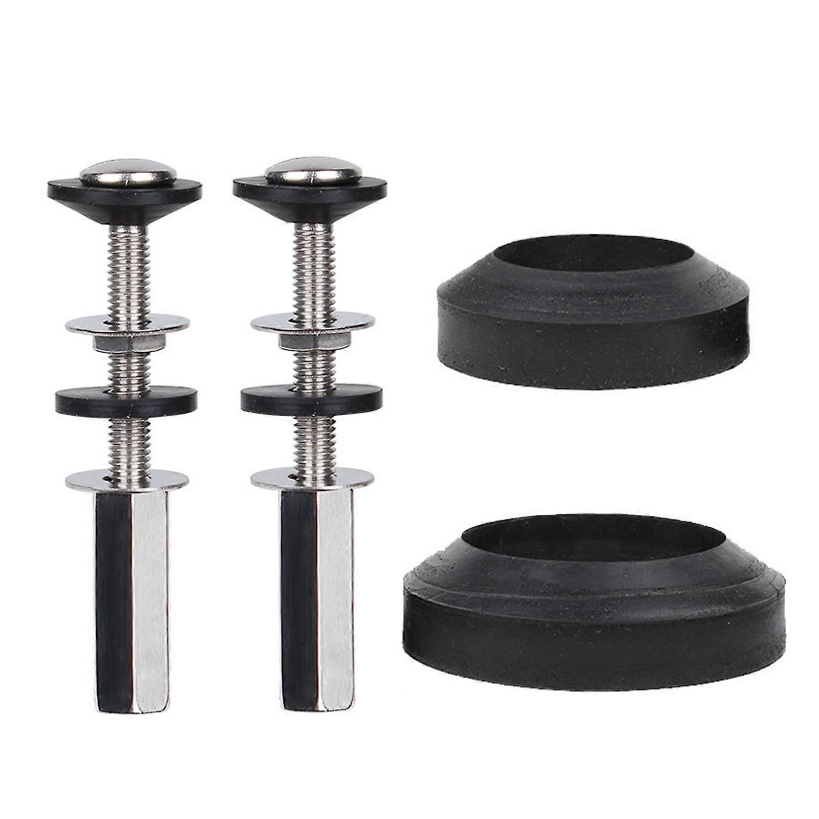 Upgrades Toilet tanks to Bowl Hardware set with Long Bolts & Sponge Gaskets Simple Installation for 2" & 3" flushes Valves