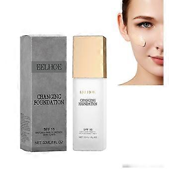 HaKeLai Changing Foundation Nature Colour-Changing Foundation for Women, Hydrating Magic Skin Changing Foundation, Moisturizing Light Weight Non-Greas