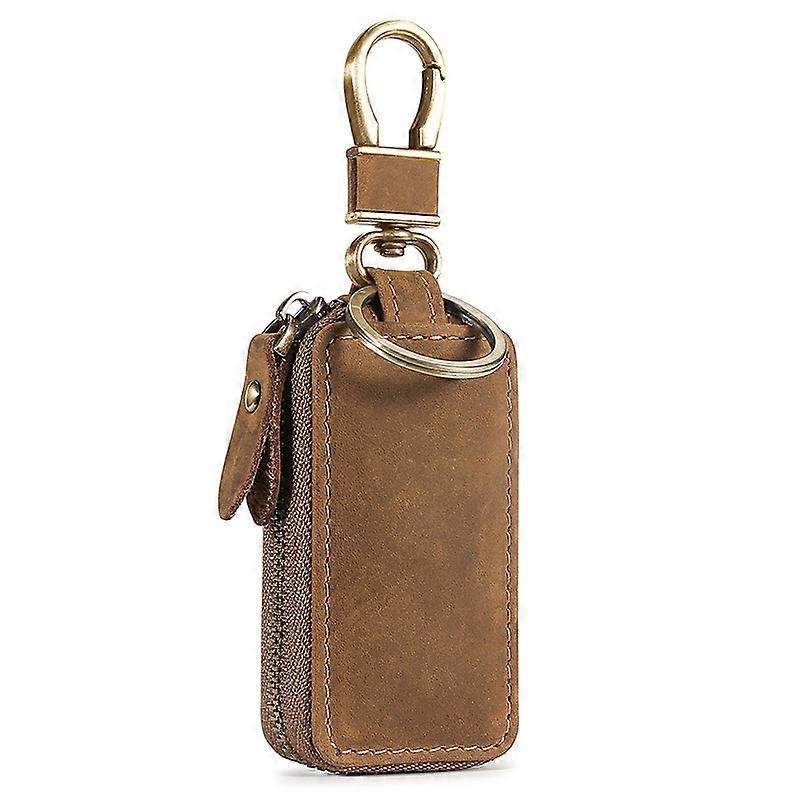 INF Genuine leather key cover, slim single-layer key holder