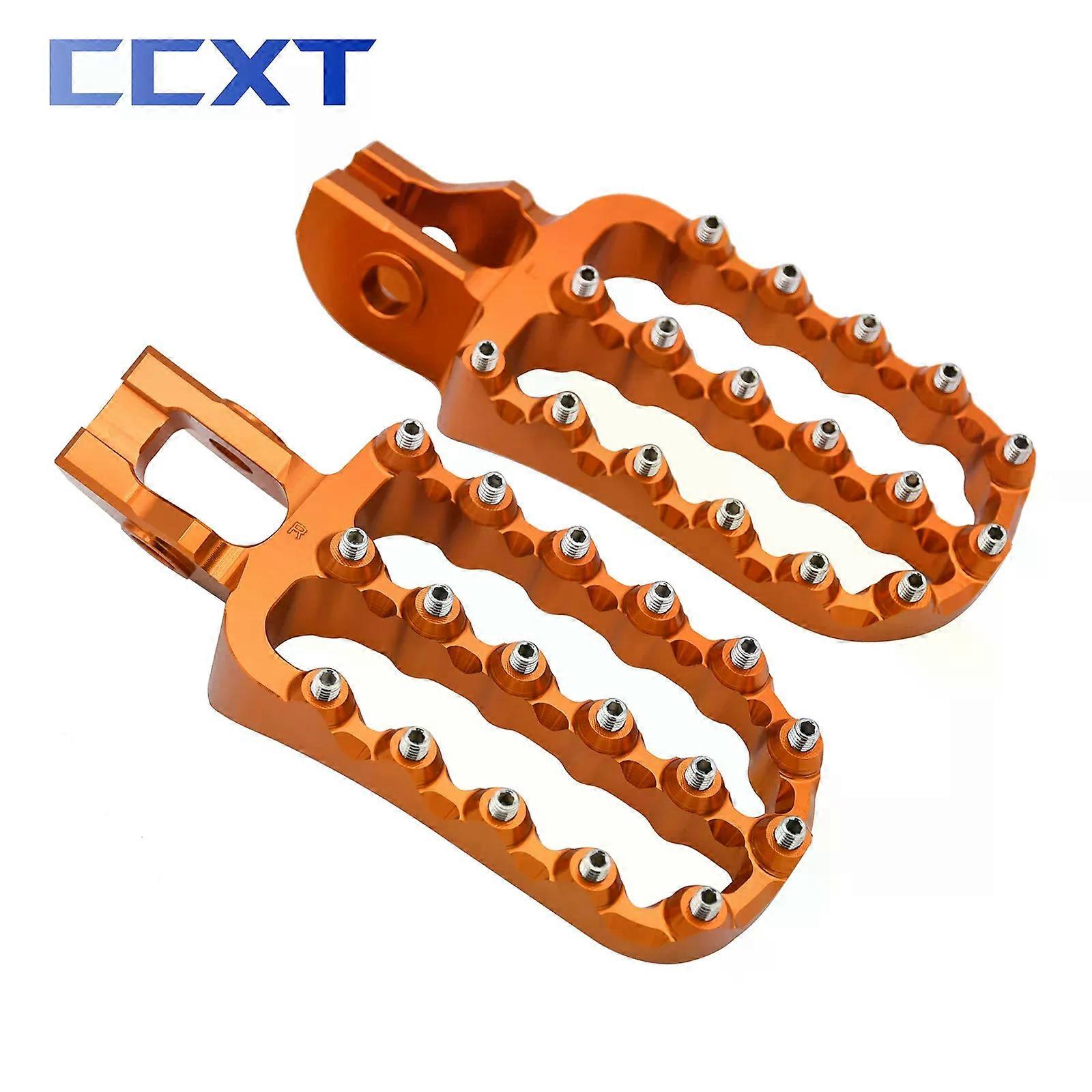 Motorcycle Lengthen Foot Pegs Footrest Pedals compatible for Husqvarna 125-501 TC FC TX FX TE FE compatible for KTM EXC EXCF XC XCF SX SXF 2017-2022