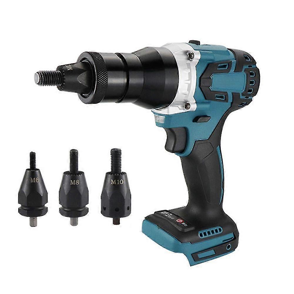 Powerful Brushless Electric Rivet Nut Machine Kit Automatic Electric Riveter Set Riveting Tool with