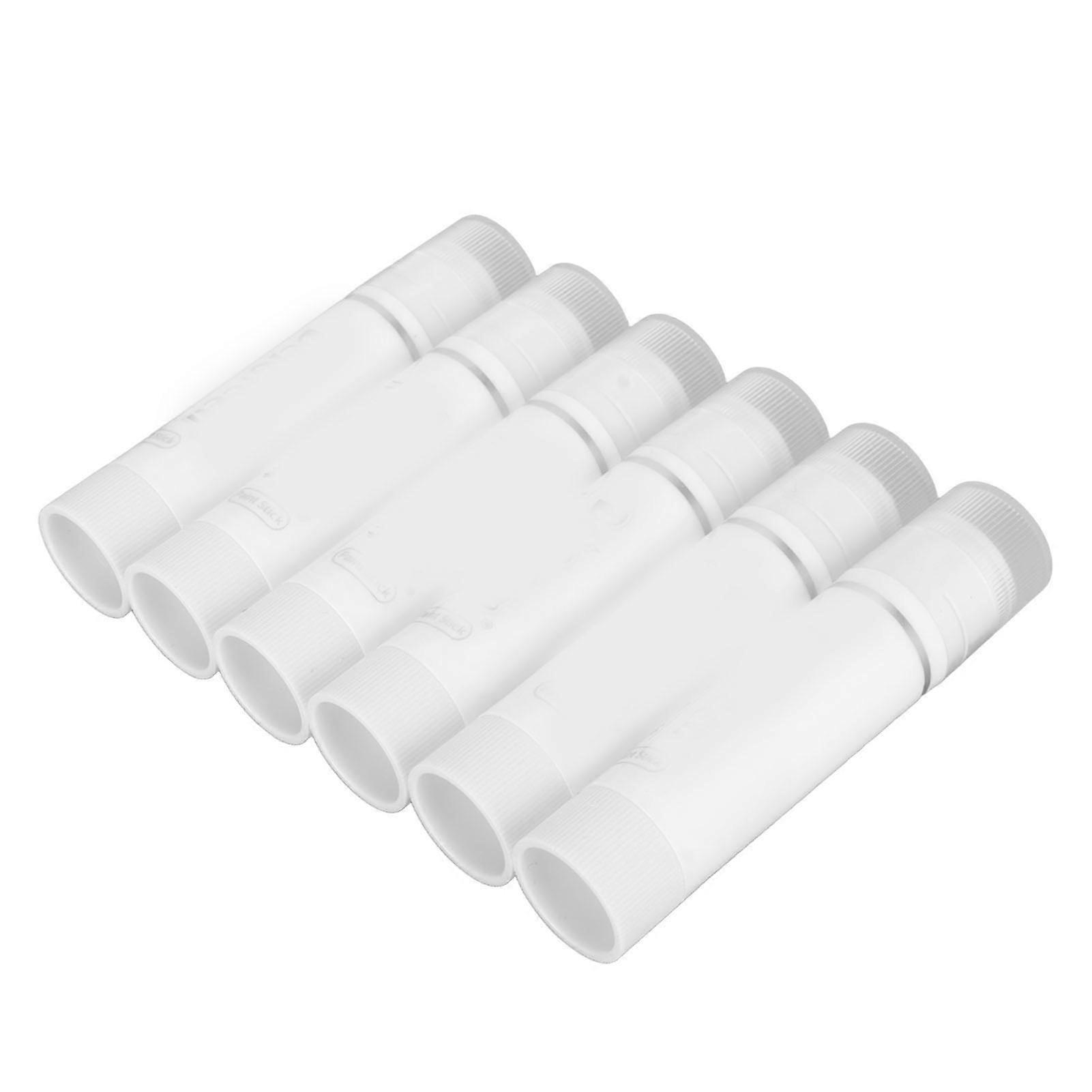 6Pcs Paint Sticks Quick Drying Washable Vibrant Pure Color Easy to Use Paint Pens for Coloring Painting Doodle White