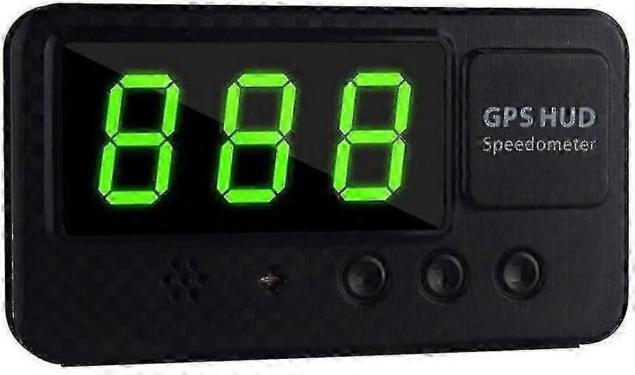 通用数字GPS车速计，适用于汽车，卡车，摩托车和其他车辆（107 x 58 x 6mm，Bla