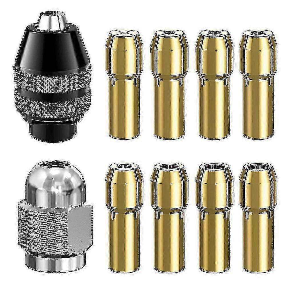 JiaWei Drill Chuck Collet Set For ,1/32inch To 1/8inch Replacement 4486 Keyless Bit With Replacement Drill IF5