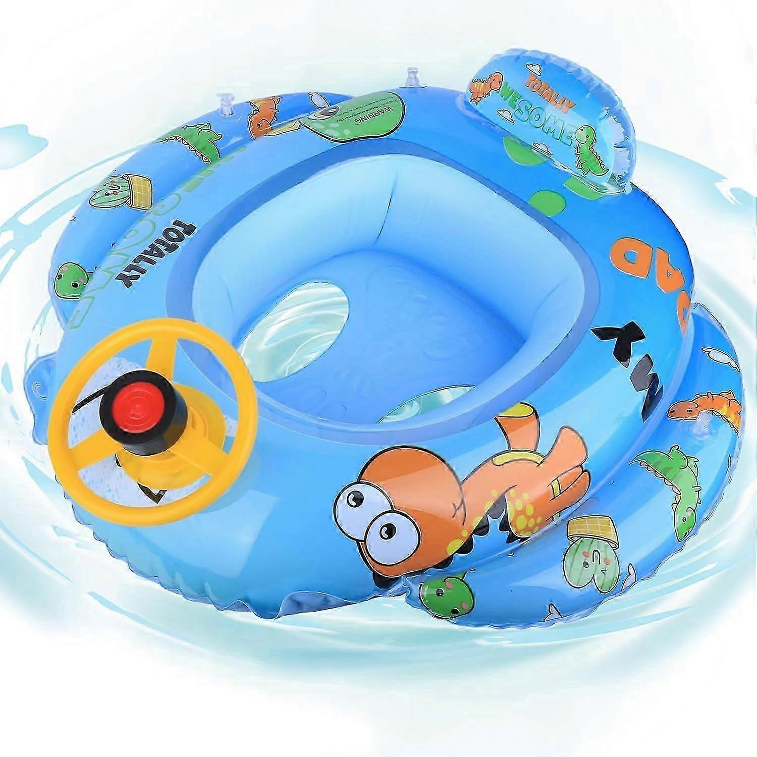Inflatable Pool Float Swimming Float, Secure Swim Seat Inflatable Car, Summer Outdoor Toys Water Float for kids 1-4 Year Old