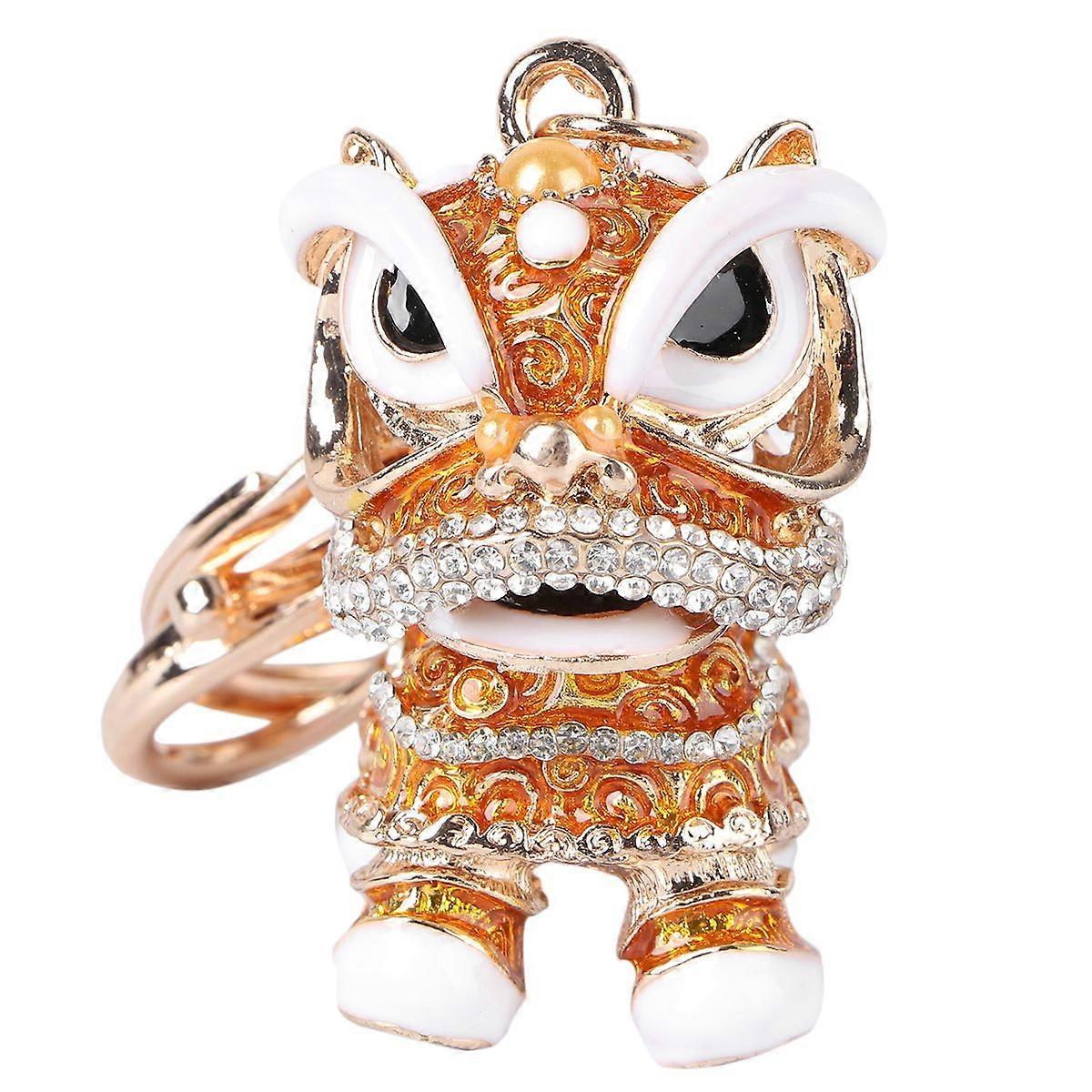 1Pc Rhinestone Keychain Creative Key Pendant Keyring Chinoiserie Accessory