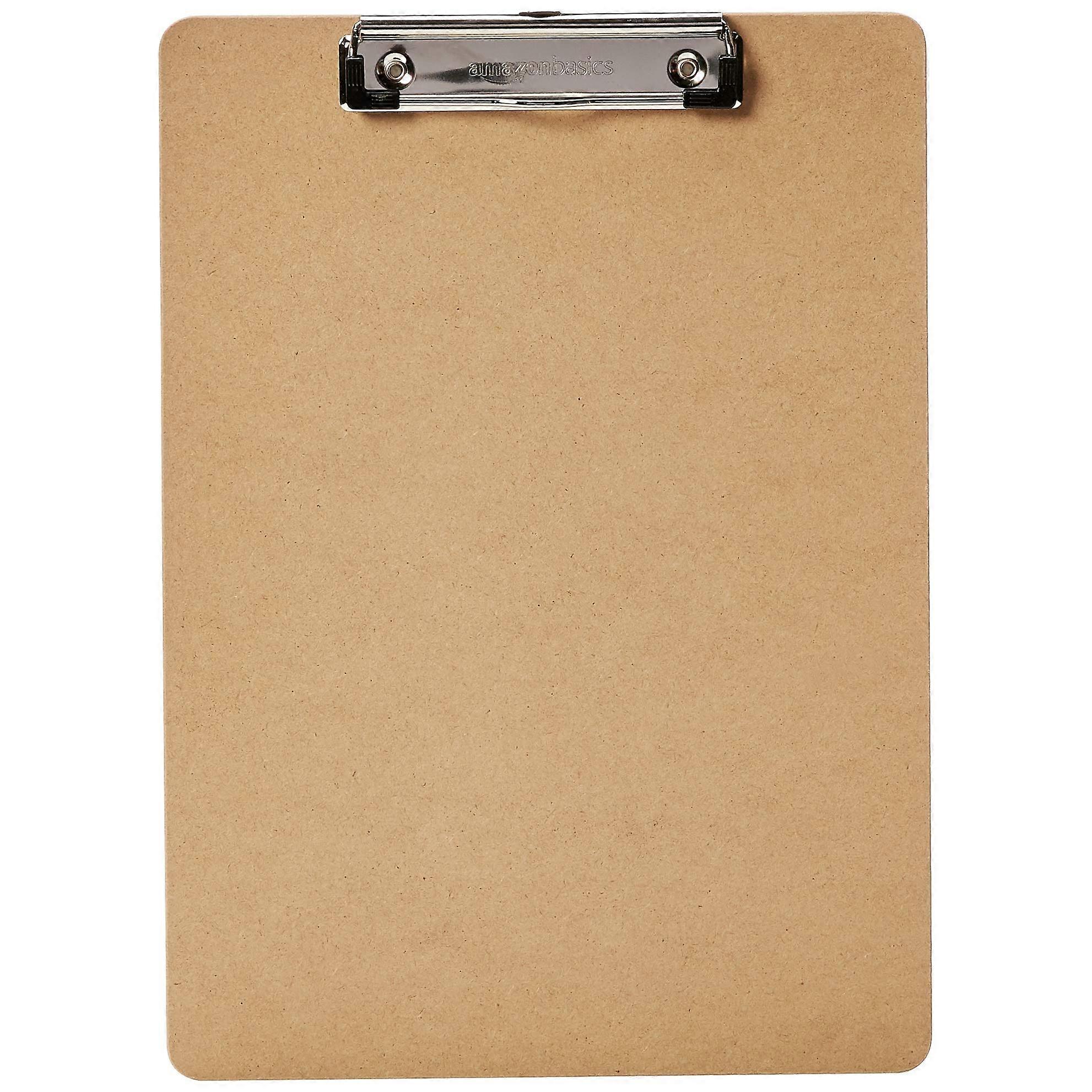 Hardboard Office Clipboard, 30-Pack, Brown