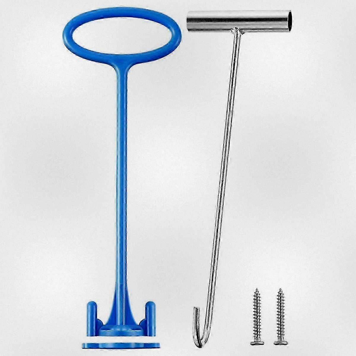 Universal Pool Skimmer Basket with Handle, Replacement Skimmer Hook for All Pool Types, Durable Basket Accessory