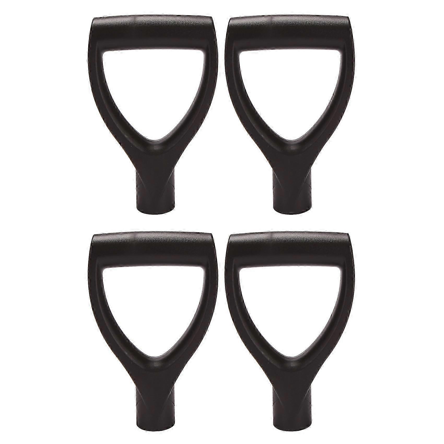 LM 4Pcs D Grip Hand Shovel Handle for Digging Scoop Back Saver Replacement Raking Gardening Tool Snow OCU
