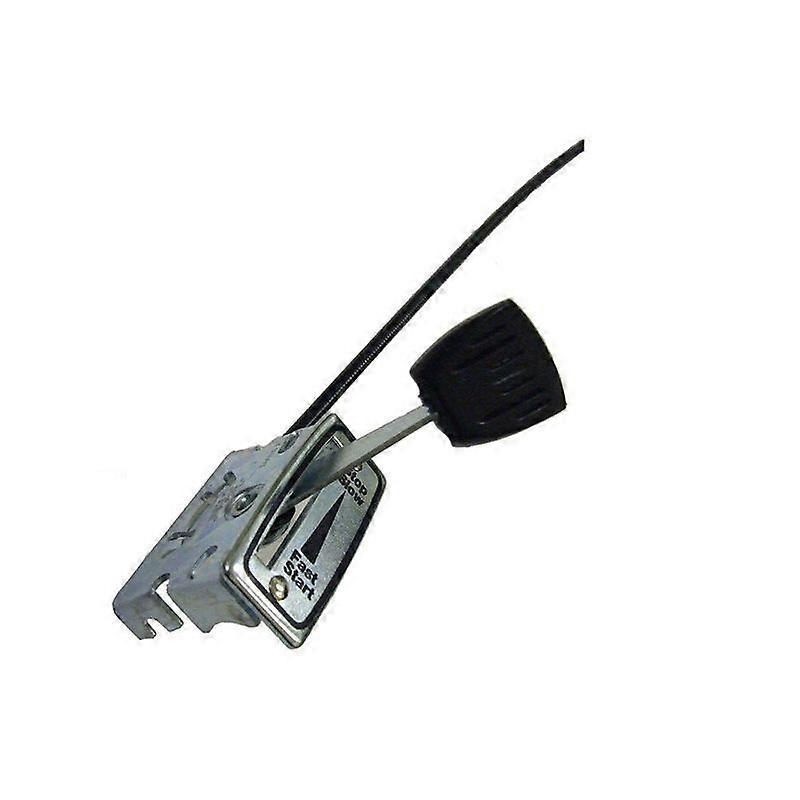 Universal throttle lever throttle control with sheath and rigid cable for screw-on lawnmower cultivator with Z tip