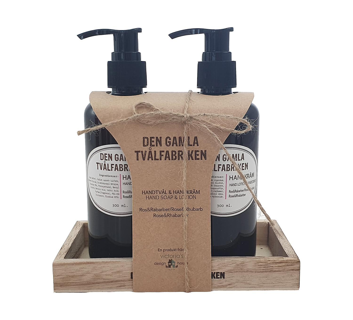 Håndsåpe/håndkrem Ros/Rabarbra 300 ml