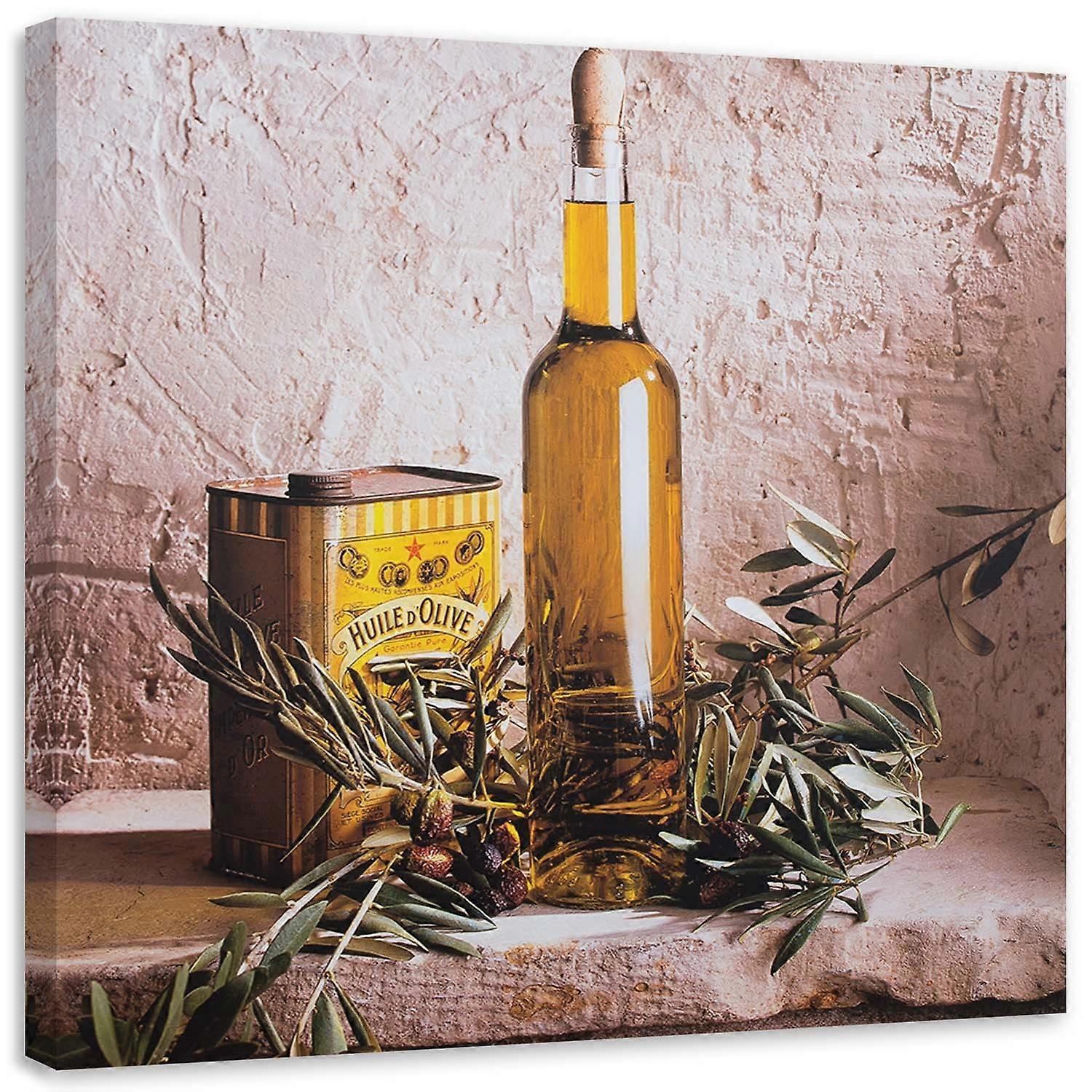 Lienzo, Aceite de oliva sobre mesa - 40x40