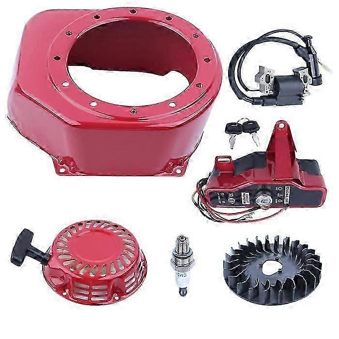 Ignition Switch Coil Start Flywheel Fan Housing Cover Compatible With GX160 GX200 5.5HP -cdsx