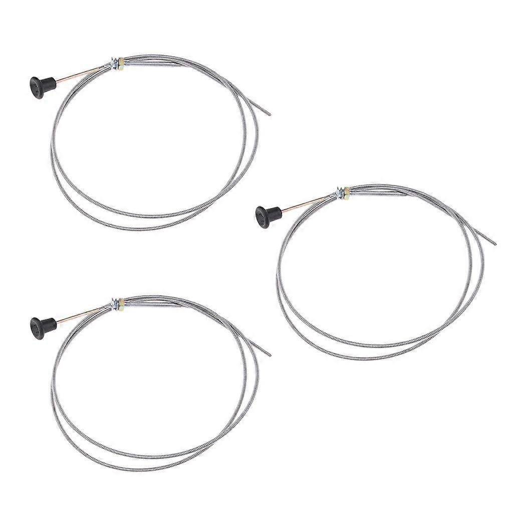3x 237 Rotary Universal Push Pull Choke Control 63"In 60"Conduit Choke Cable